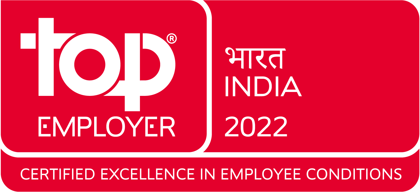 Top Employer 2022 Award - India