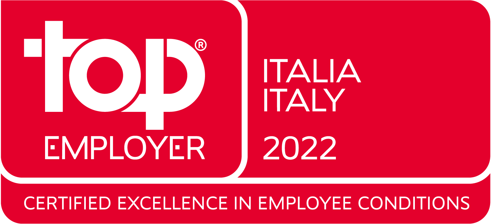 Top Employer 2022 Award - Italy