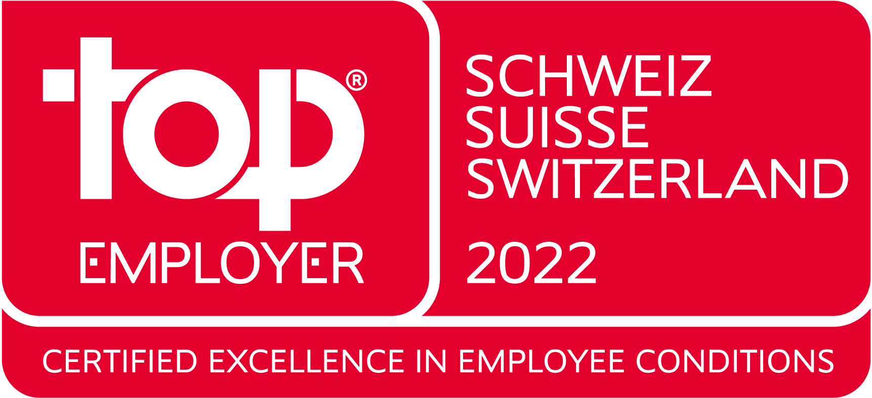 Top Employer 2022 Award - Switzerland