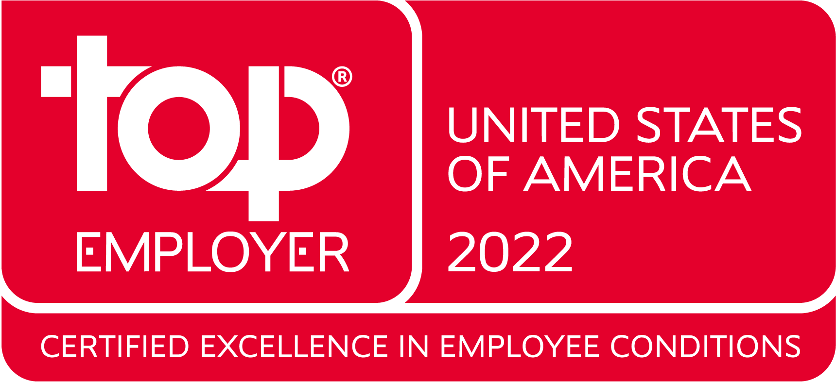 Top Employer 2022 Award - United States of America