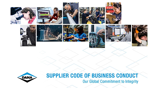 Dana's Supplier Code of Business Conduct